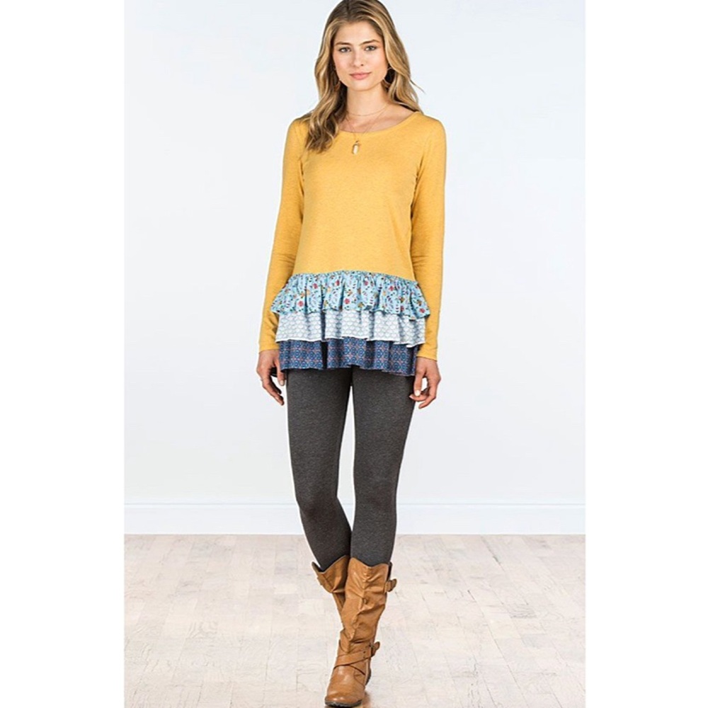Matilda Jane Weekend Vibes Tiered Ruffle Top